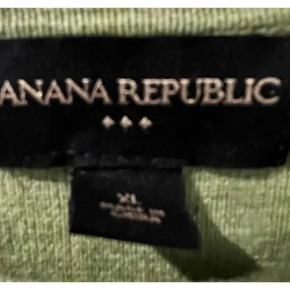 Banana Republic Men’s Avacado Green Pullover Sweater Preppy Old Money Size XL